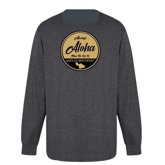 ALWAYS ALOHA TRI BLEND L/S METEORITE BLACK